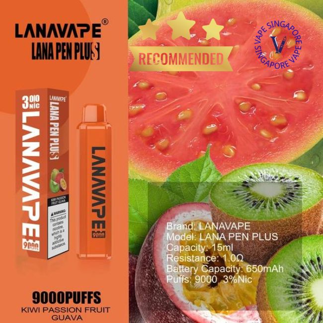 Lana Pen Plus 9000 Puff Ready Stock - Vape Singapore SG Vape